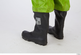 Sam Atkins Fireman in Protective Chemo Suit leg shoes wellies…